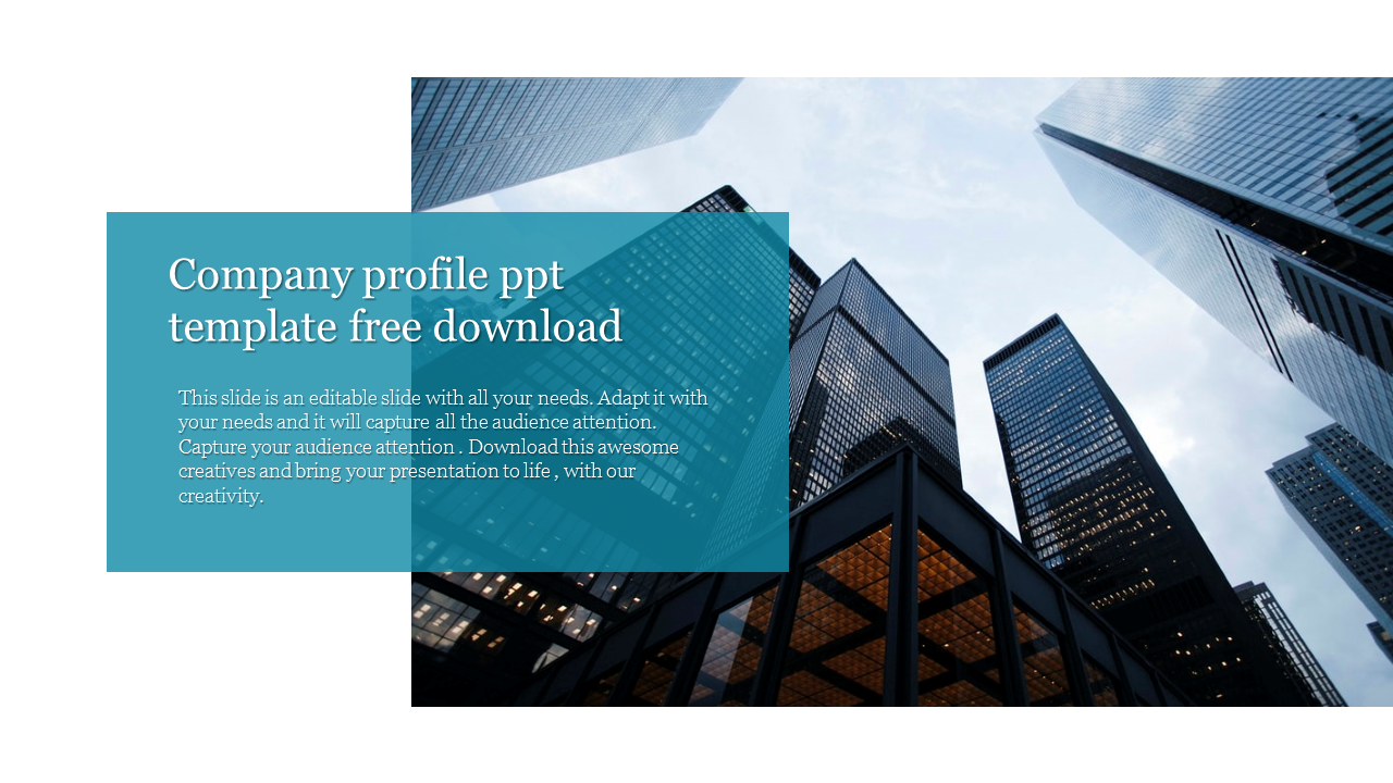 company profile ppt template free download